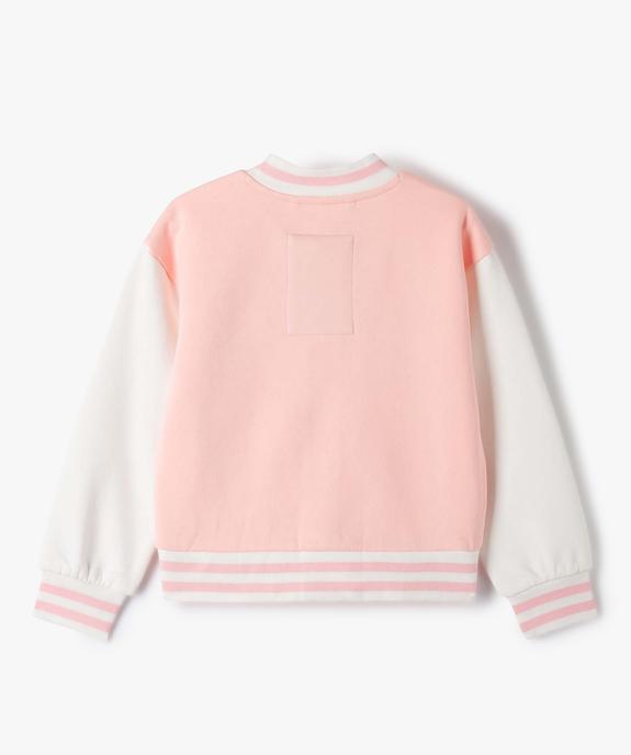 Blouson fille avec finitions bord-côte à rayures - Camps United vue4 - CAMPS UNITED - GEMO