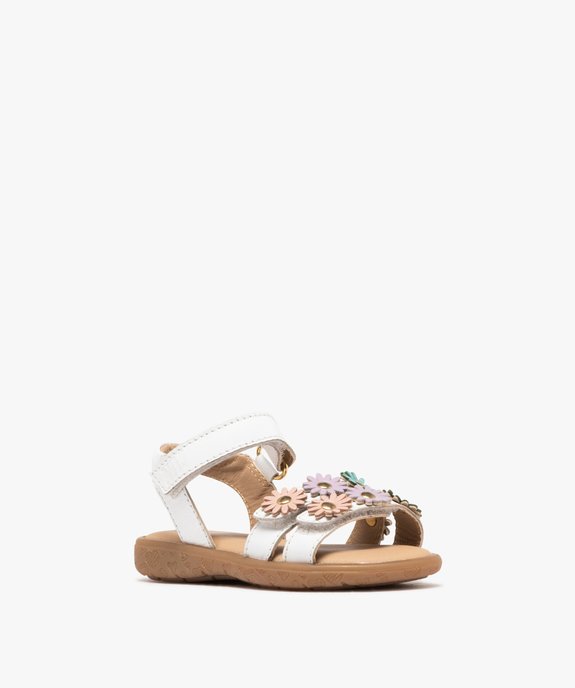 Sandales en cuir à brides ajustables bébé fille - NA! vue2 - NA! GEMO FOR GOOD - GEMO