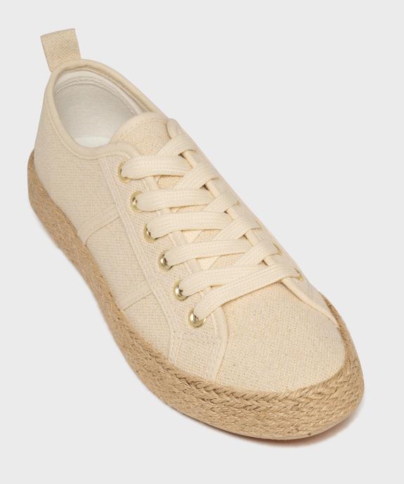 Tennis en toile à semelle de corde femme - Follow Me vue5 - FOLLOW ME G4G - GEMO