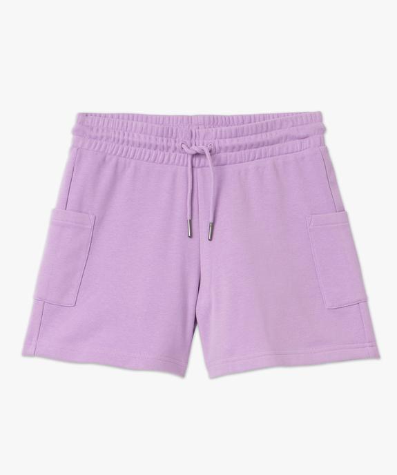 Short femme en maille avec ceinture élastiquée vue4 - GEMO(FEMME PAP) - GEMO