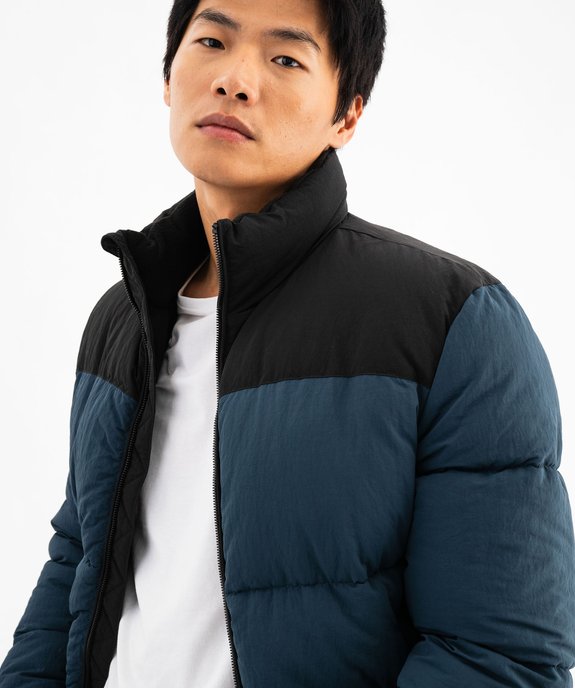 Blouson bicolore à col montant en polaire homme vue6 - GEMO 4G HOMME - GEMO