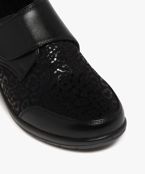 Derbies confort à scratch à talon compensé femme vue6 - G'FLEX - GEMO