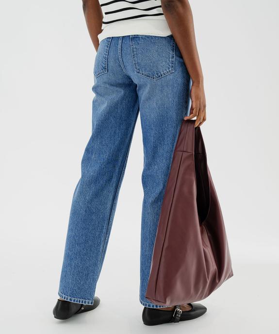 Jean Full Lenght Straight taille haute femme vue3 - GEMO 4G FEMME - GEMO