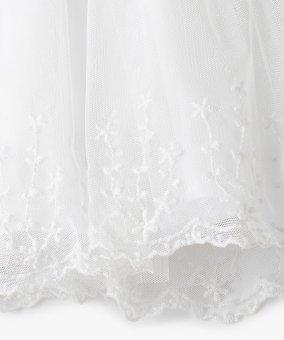 Robe de cérémonie bébé fille en tulle vue2 - GEMO(BEBE DEBT) - GEMO