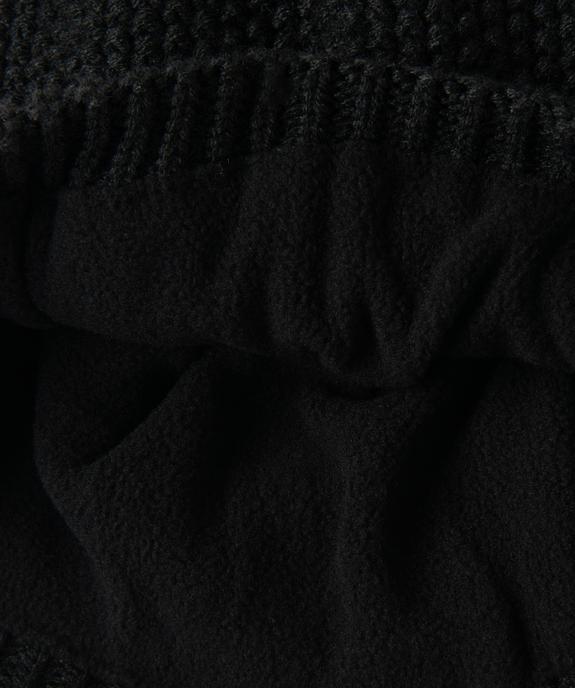 Bonnet en maille fantaisie doublé polaire homme vue3 - GEMO 4G HOMME - GEMO