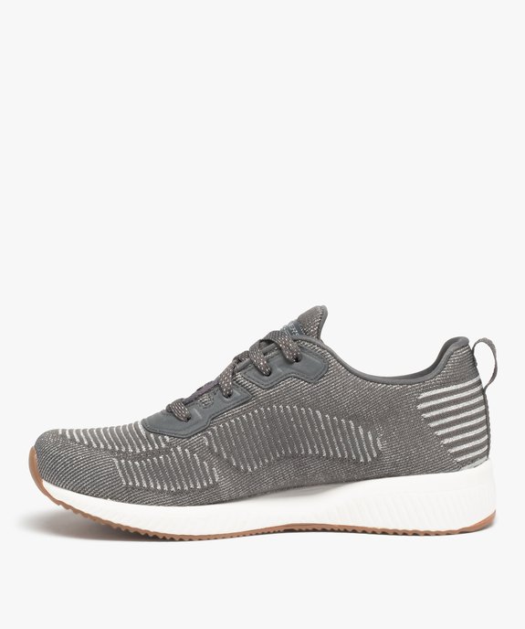 Tennis femme à lacets extra légères en mesh – Skechers Bobs vue3 - SKECHERS - GEMO