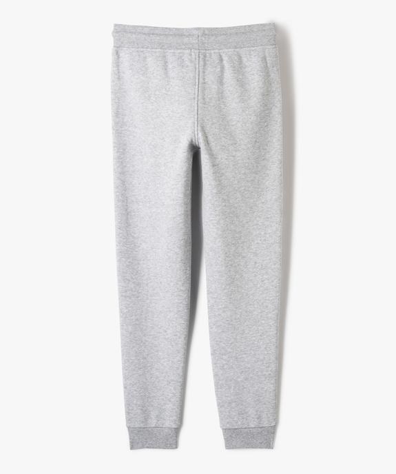 Pantalon de jogging avec intérieur molletonné garçon vue3 - GEMO (JUNIOR) - GEMO