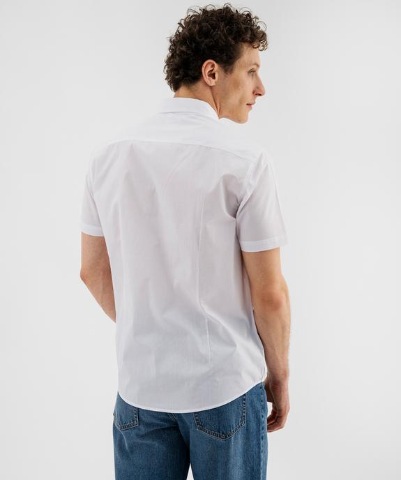 Chemise homme à manches courtes coupe Regular - Repassage facile vue8 - GEMO (HOMME) - GEMO