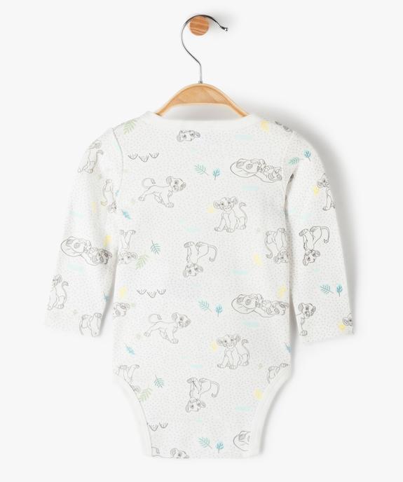 Body bébé à manches longues Le Roi Lion - Disney vue3 - DISNEY DTR - GEMO