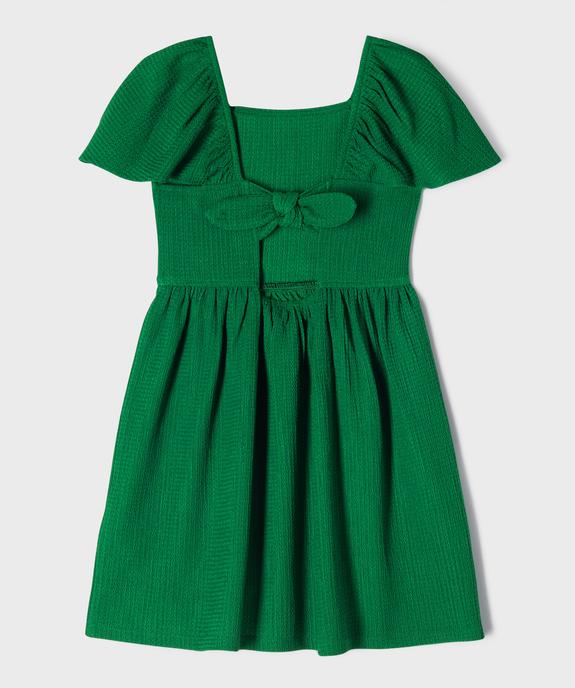 Robe en maille texturée à col modulable fille vue4 - GEMO 4G FILLE - GEMO