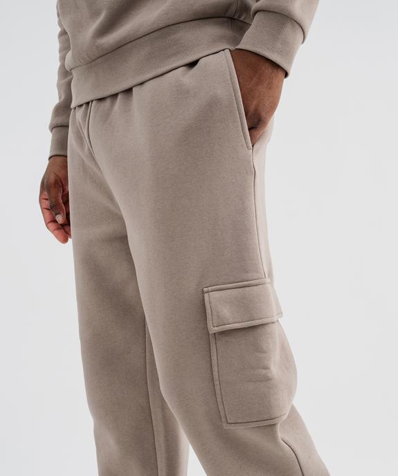 Pantalon de jogging avec poches à rabat homme vue2 - GEMO 4G HOMME - GEMO