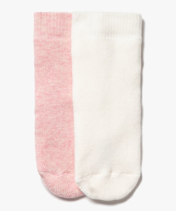Chaussettes en maille bouclette douillette bébé (lot de 2) vue1 - GEMO 4G BEBE - GEMO