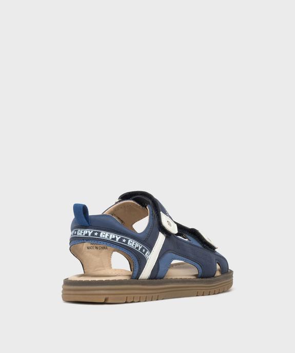 Sandales casual chic à double scratch garçon - Gepy vue4 - GEPY - GEMO