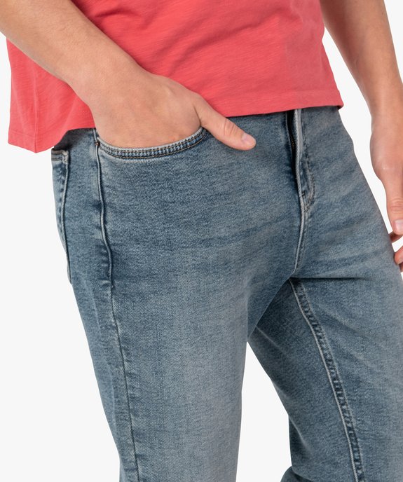 Jean homme coupe slim aspect délavé vue2 - GEMO (HOMME) - GEMO