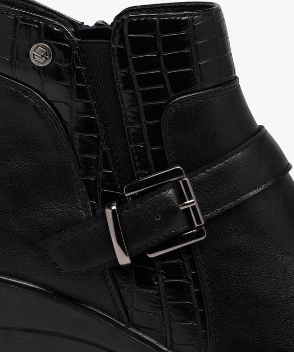 Boots confort avec bride à boucle femme vue6 - GEMO (CONFORT) - GEMO