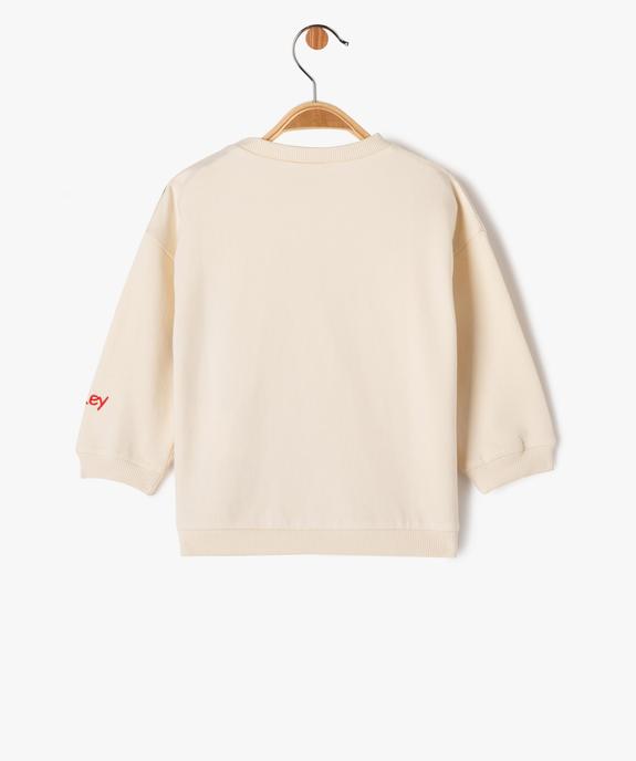 Sweat fin en molleton doux imprimé Mickey bébé garçon - Disney vue4 - DISNEY BABY - GEMO