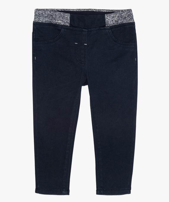Jegging bébé fille à taille réglable et ceinture pailletée vue1 - GEMO(BEBE DEBT) - GEMO