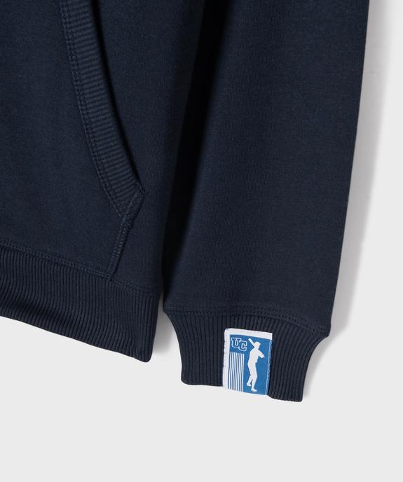 Sweat zippé à capuche imprimé devant et dos garçon - Camps United vue3 - CAMPS - GEMO