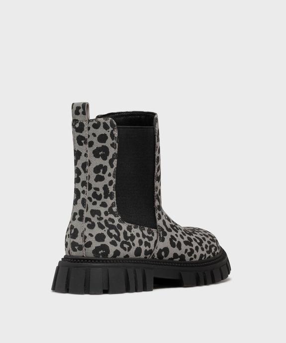 Boots crantés à motif léopard fille - Lovely Wings vue4 - LOVELY WINGS - GEMO