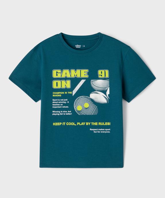 Tee-shirt manches courtes avec motif XXL garçon vue1 - GEMO 4G GARCON - GEMO