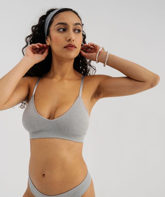 Soutien-gorge brassière sans coutures avec mousses amovibles vue1 - GEMO(HOMWR FEM) - GEMO