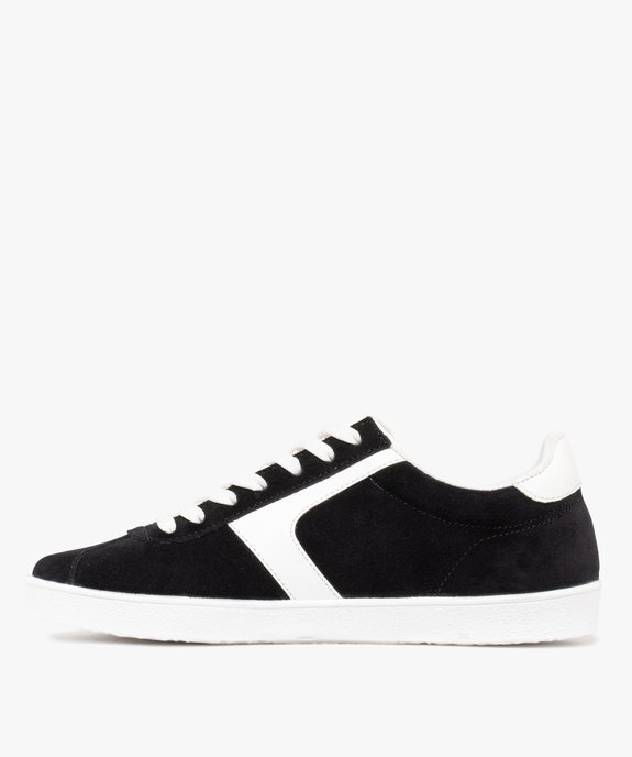 Baskets femme dessus en cuir suédé style rétro - Camps United vue3 - CAMPS - GEMO
