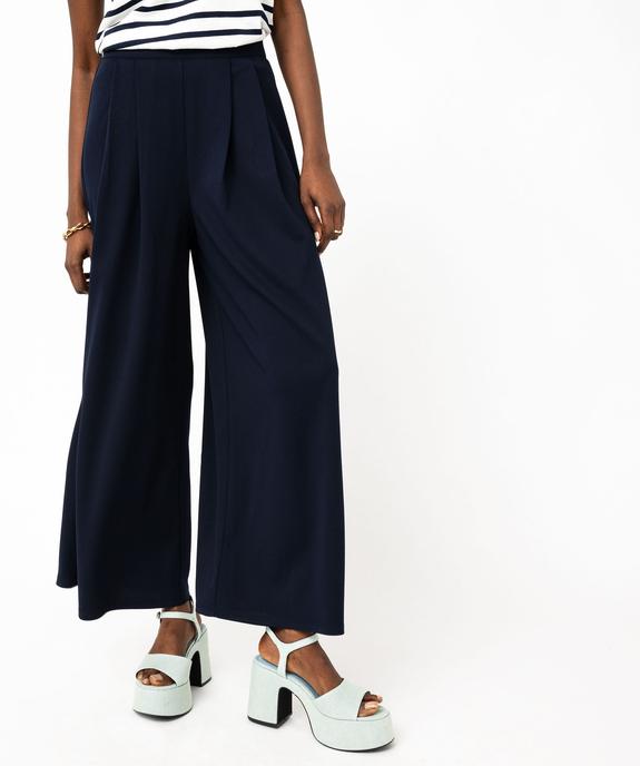 Pantalon large à pinces femme vue1 - GEMO(FEMME PAP) - GEMO
