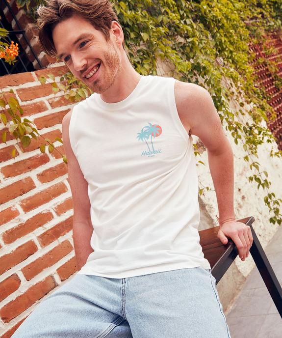 Débardeur large en coton homme vue5 - GEMO (HOMME) - GEMO