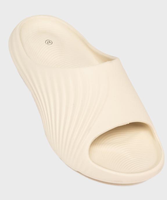 Mules de piscine moulées et unies femme vue5 - GEMO (PLAGE) - GEMO