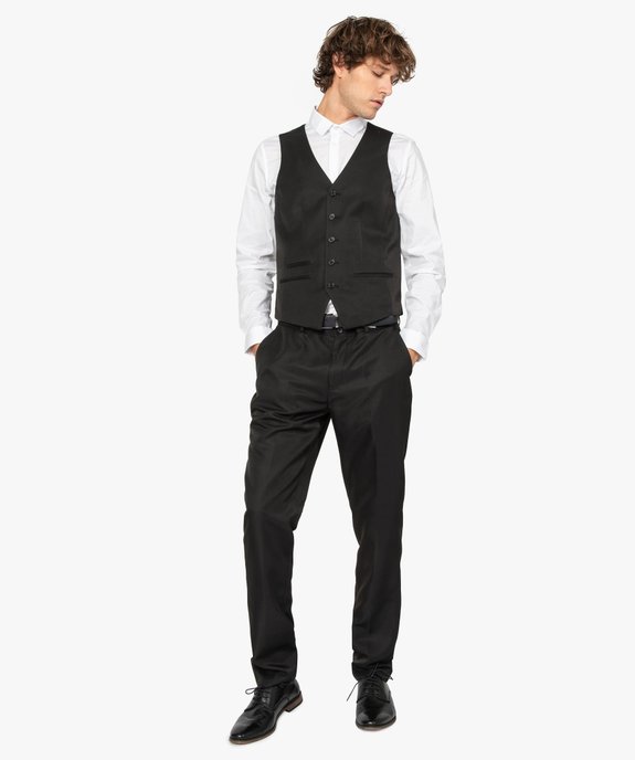 Gilet de costume homme fermeture 5 boutons vue5 - GEMO (HOMME) - GEMO