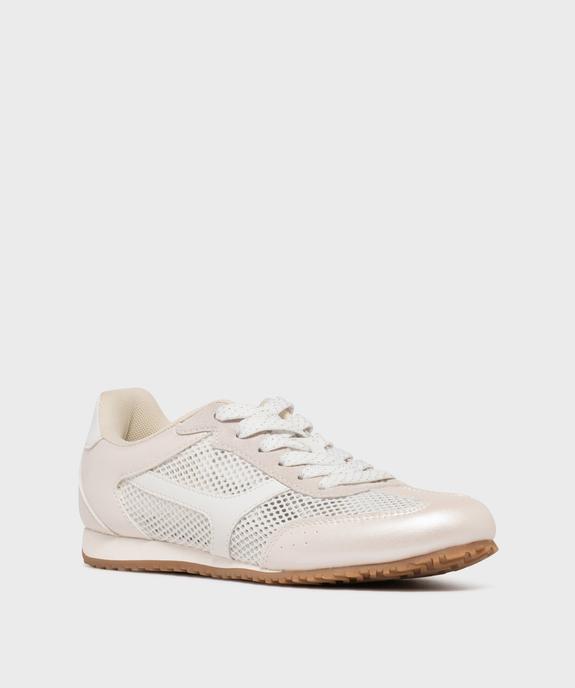 Baskets basses en toile ajourée femme - Camps United vue2 - CAMPS - GEMO