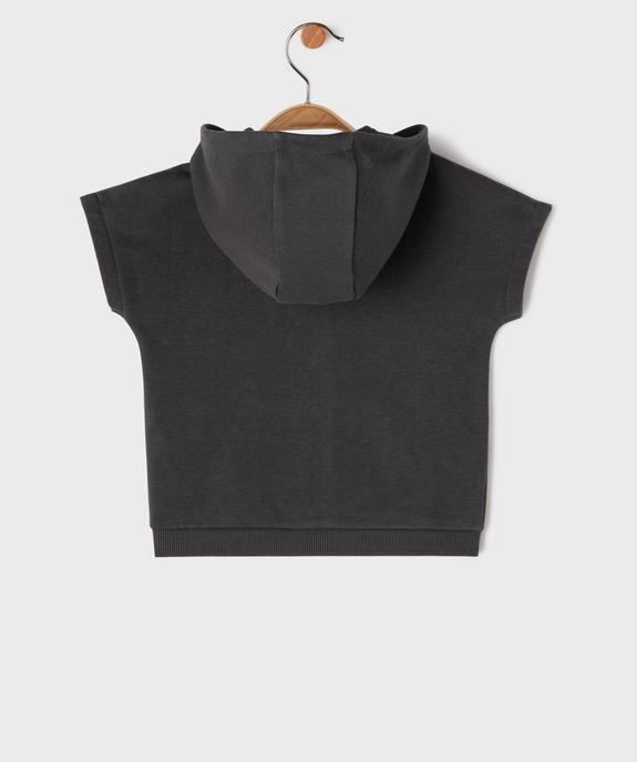 Sweat à capuche sans manches bébé garçon vue3 - GEMO 4G BEBE - GEMO