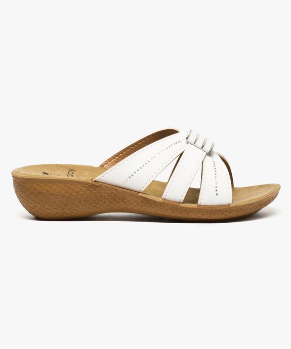 Mule compensée à strass vue1 - GEMO (CONFORT) - GEMO