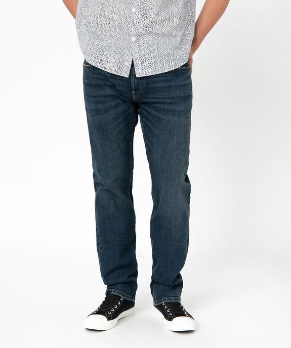 Jean coupe Regular coloris délavé homme vue2 - GEMO 4G HOMME - GEMO