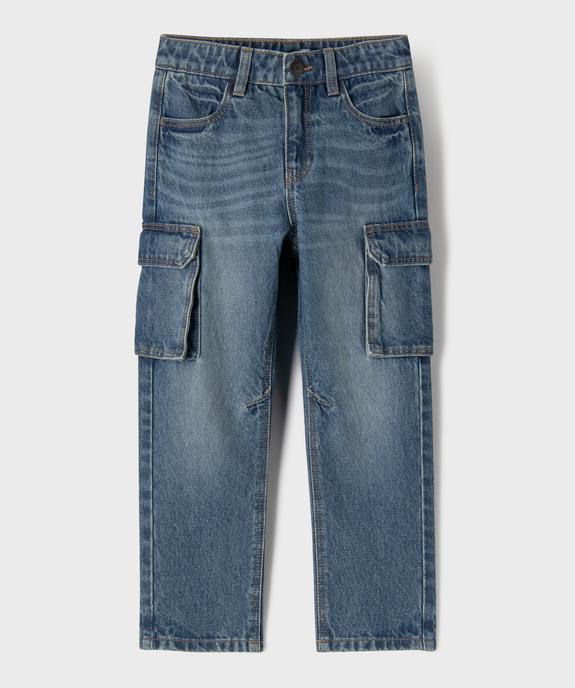 Jean large à poches cargo garçon vue2 - GEMO 4G GARCON - GEMO