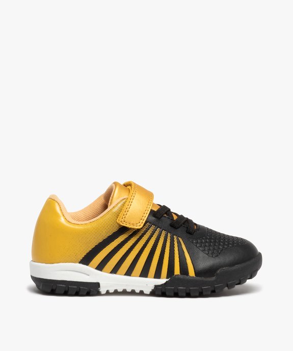 Baskets garçon style chaussures de foot bicolores à scratch vue1 - GEMO (ENFANT) - GEMO
