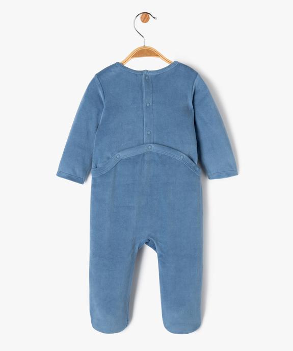 Pyjama dors-bien en velours avec message bébé vue3 - PREMIER PRIX BY GEMO - GEMO