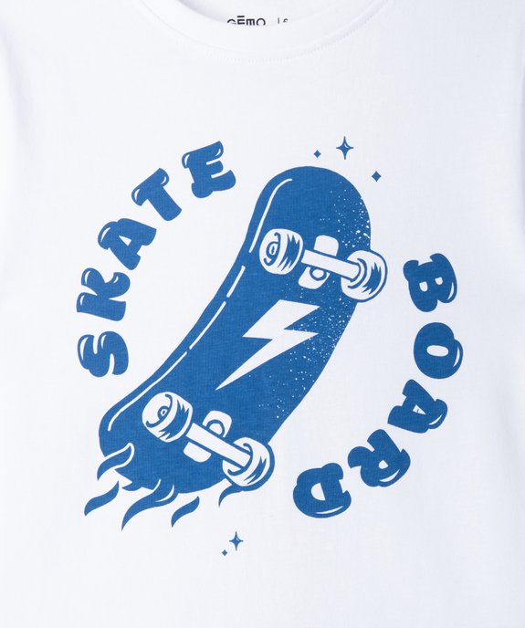 Tee-shirt à manches courtes avec motif streetwear garçon vue2 - GEMO (ENFANT) - GEMO