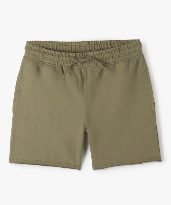 Bermuda garçon en maille à bord franc vue1 - GEMO (JUNIOR) - GEMO