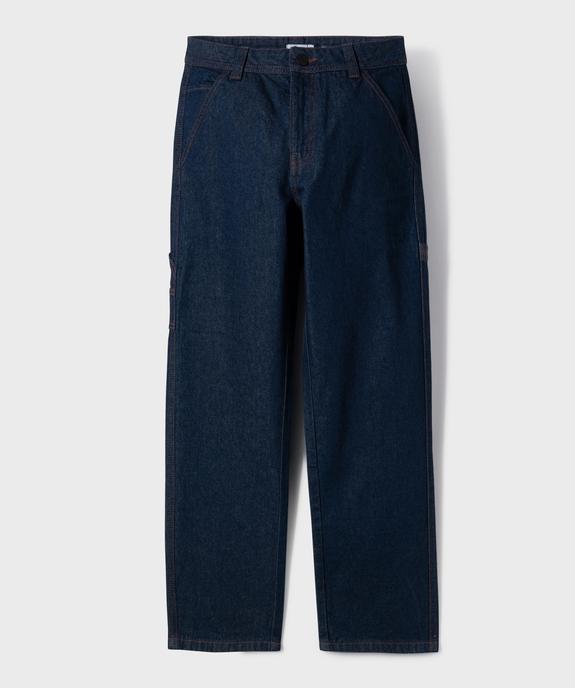 Jean loose charpentier à taille réglable garçon vue1 - GEMO (JUNIOR) - GEMO
