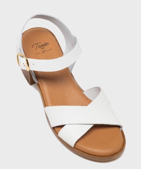 Sandales à talon en cuir femme - Tanéo vue5 - TANEO - GEMO