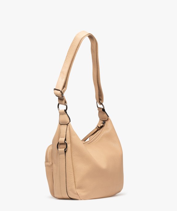 Sac besace à multiples poches zippées femme vue2 - GEMO (ACCESS) - GEMO