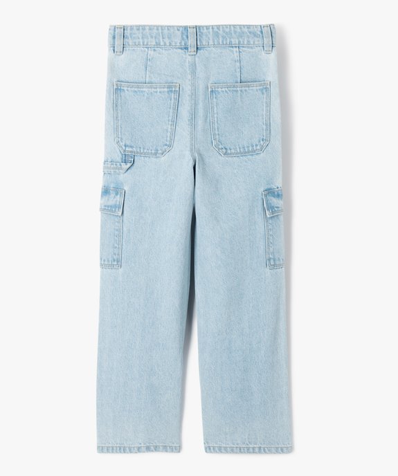 Jean Cargo Straight avec taille ajustable fille  vue7 - GEMO (ENFANT) - GEMO