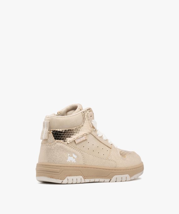 Baskets fille mid-cut avec détails métallisés et à semelle compensée - Chipie vue4 - CHIPIE - GEMO