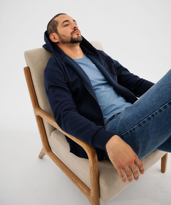 Sweat zippé à capuche homme vue8 - GEMO 4G HOMME - GEMO