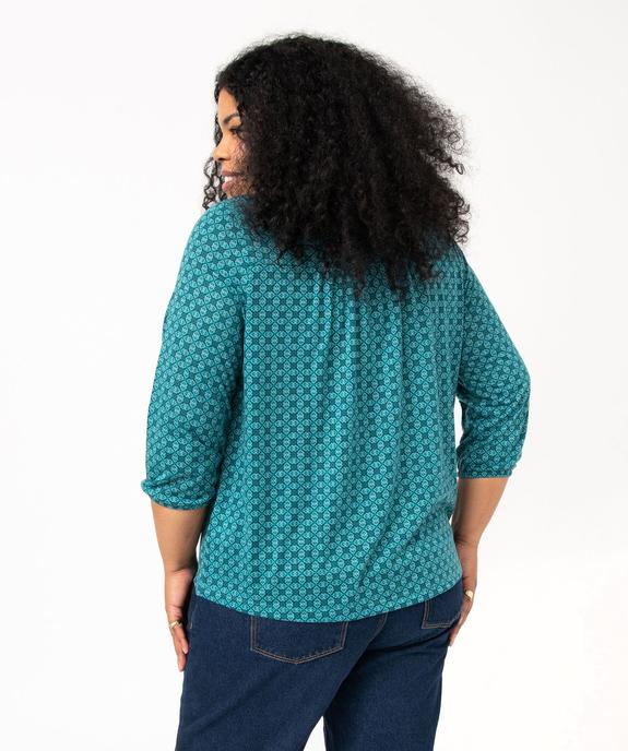 Tee-shirt femme grande taille à manches 3/4 imprimé vue3 - GEMO 4G GT - GEMO
