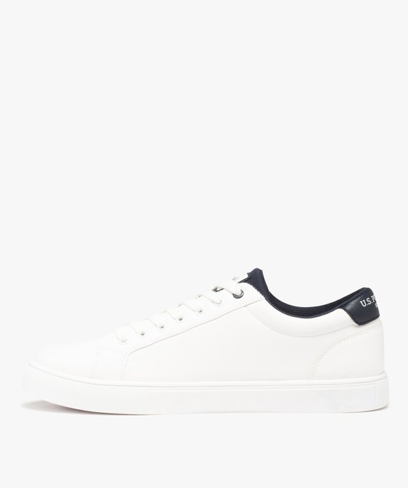 Baskets homme unies à détails contrastants – US Polo Assn vue3 - US POLO - GEMO