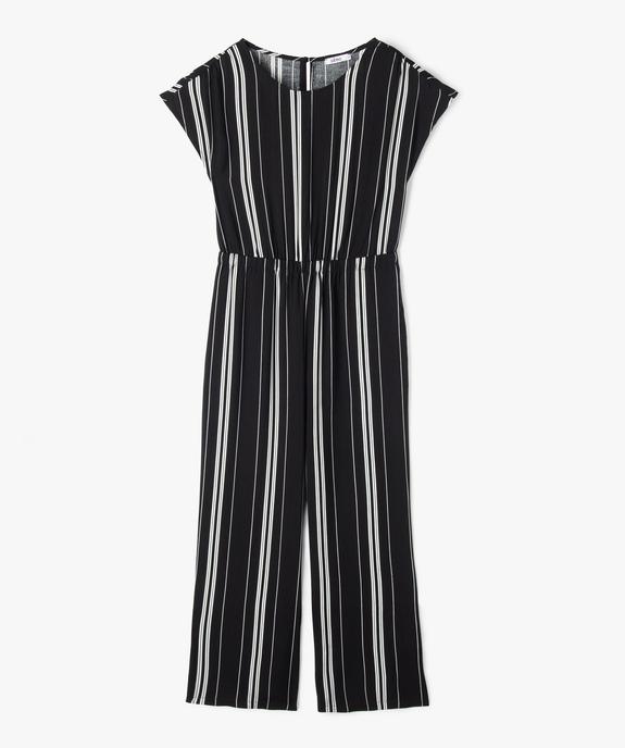 Combinaison pantalon à manches courtes fluide fille vue2 - GEMO 4G FILLE - GEMO