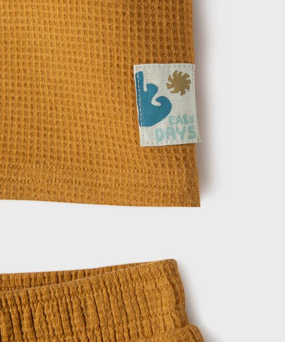 Ensemble 2 pièces bébé garçon polo et short vue2 - GEMO(BEBE DEBT) - GEMO