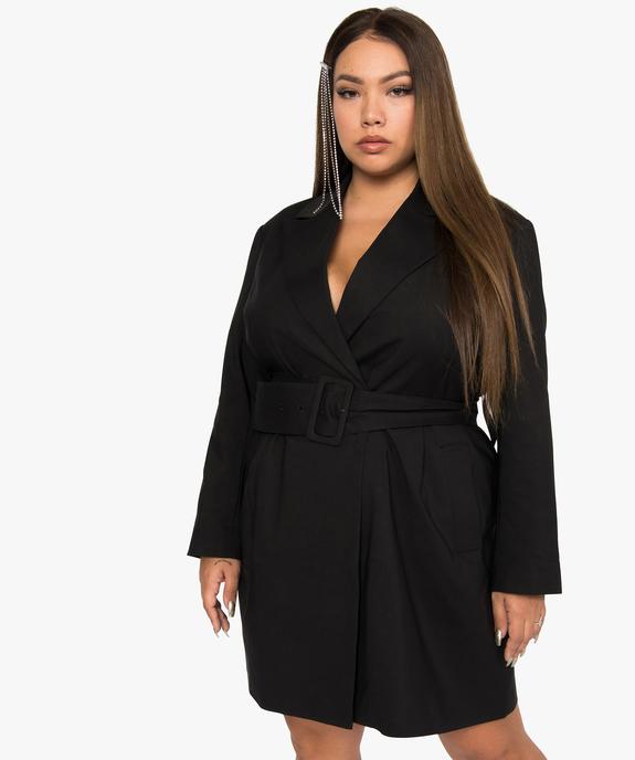 Robe femme forme blazer ceinturée - Gémo x Lalaa Misaki vue1 - GEMO (G TAILLE) - GEMO
